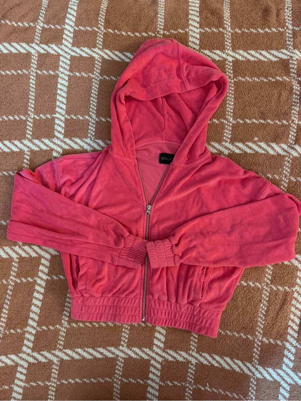 WSLY Pink Hooded Zip-Up Jacket